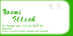 noemi illich business card